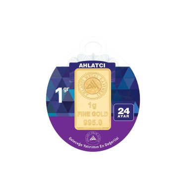 Ahlatçı 1 gr 995.0 24 Ayar Külçe Altın