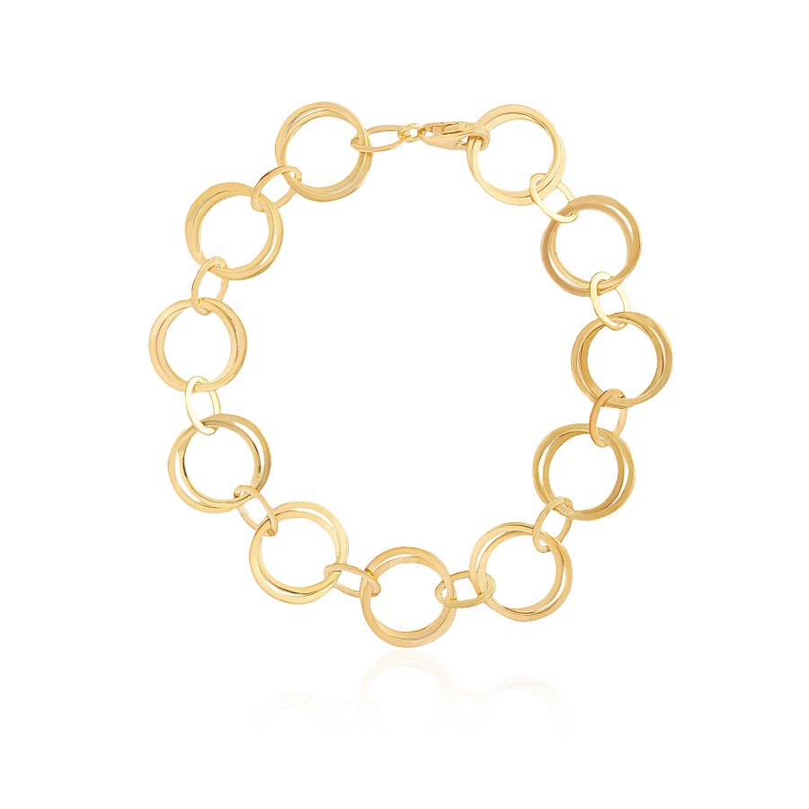 14 Ayar Sarı Altın Halka Bileklik