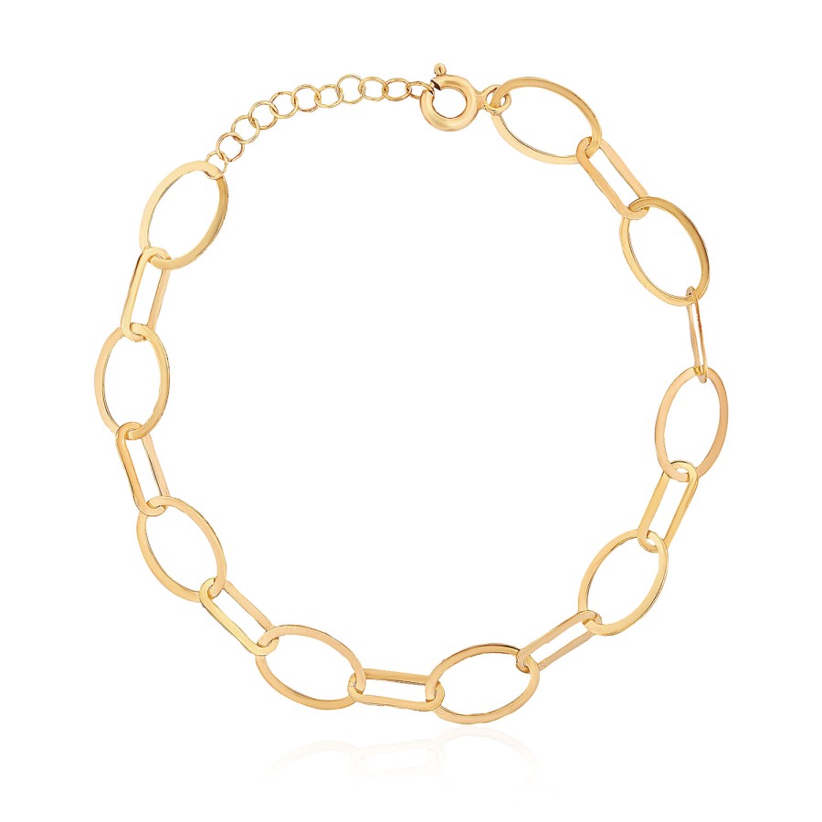 14 Ayar Sarı Altın Halka Bileklik