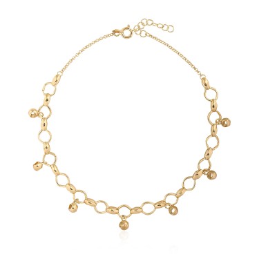 14 Ayar Sarı Altın Tasarım Bileklik