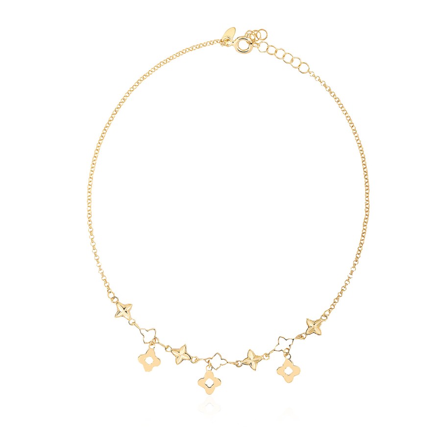 14 Ayar Sarı Altın Özel Tasarım Sallantılı Bileklik