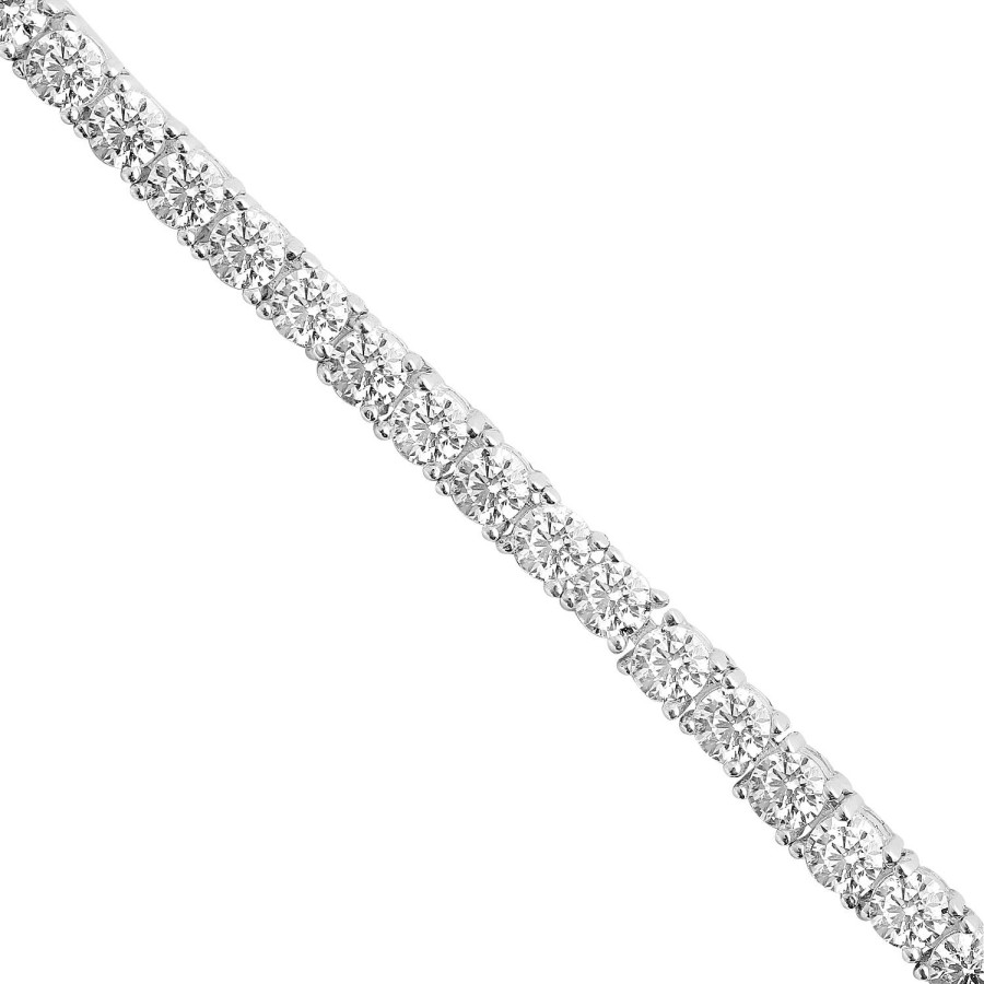 14 Ayar Beyaz Altın Suyolu Bileklik