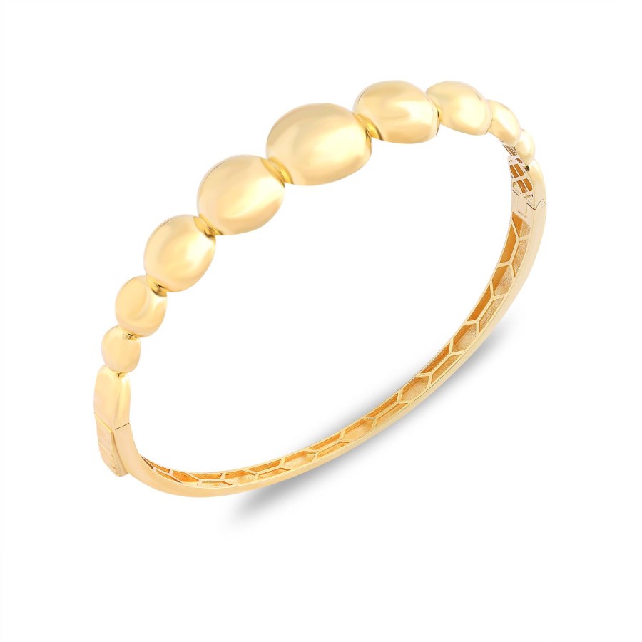 14 Ayar Sarı Altın Damla Model Kelepçe