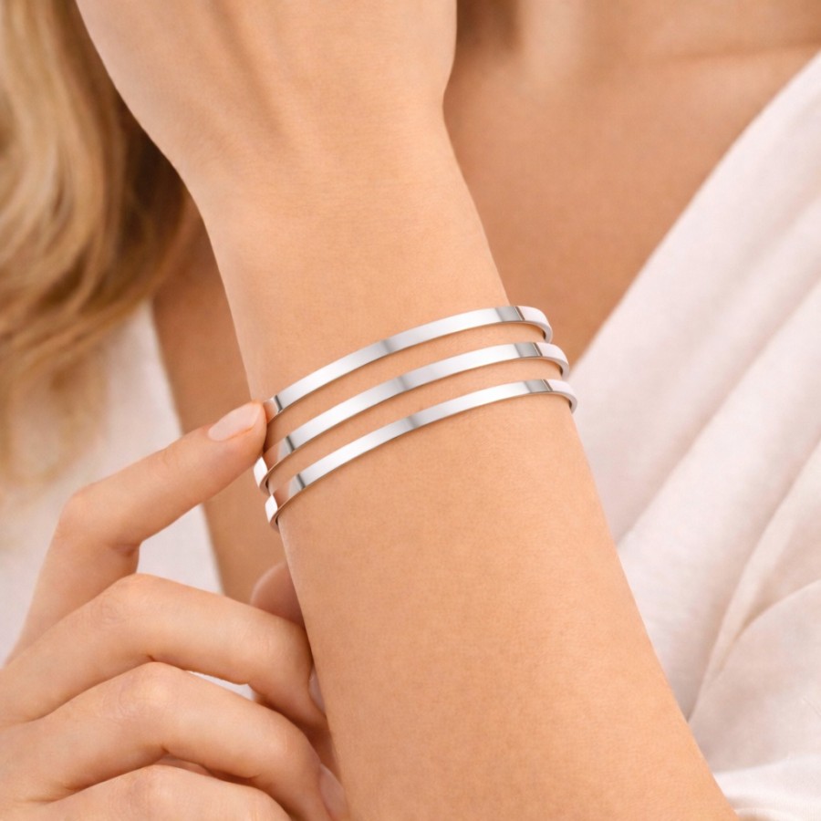 925 Ayar 3 Adet Gümüş 7 Gram Kibrit Çöpü Bilezik