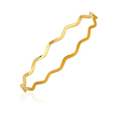 22 Ayar Altın 10 Gram Zigzag Ajda Bilezik