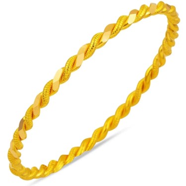 22 Ayar Altın 30 Gr İkili Burma Bilezik