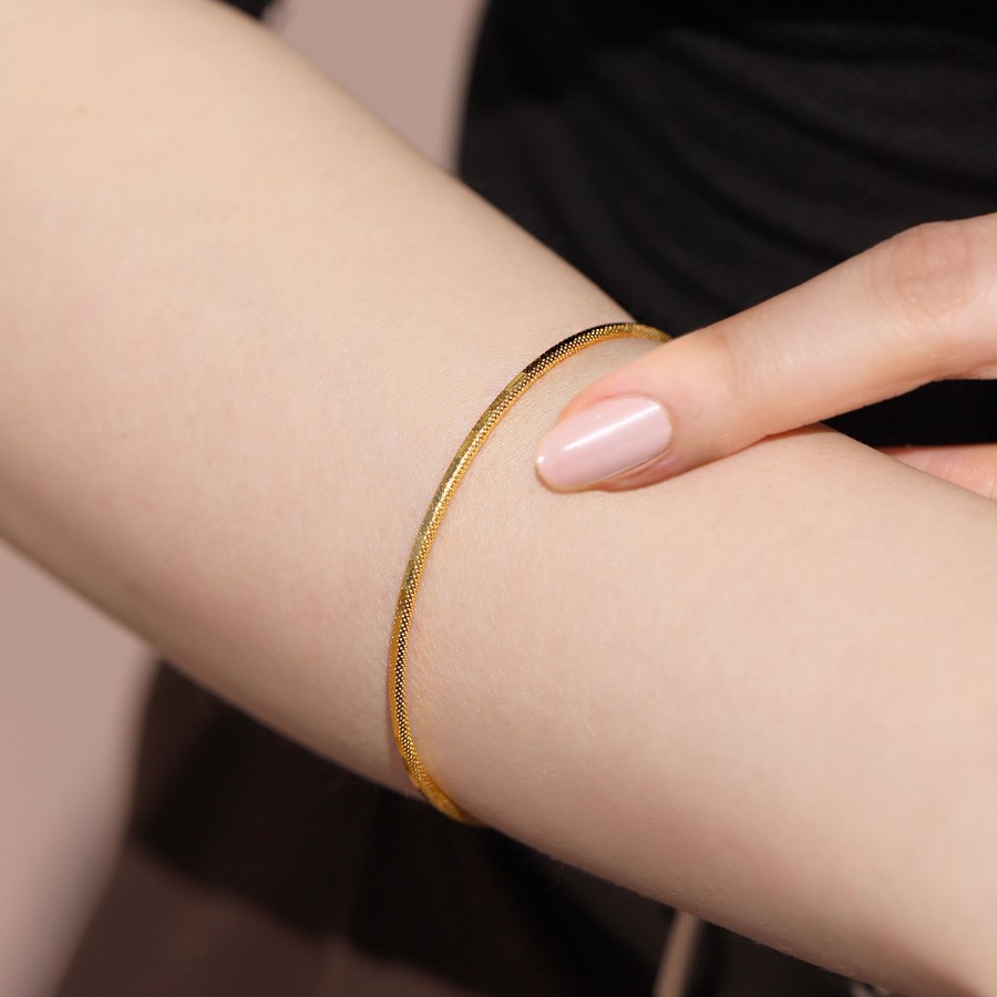 4 Adet Yatırımlık Hediyelik Altın 2 Gram Ajda Bilezik + Gram Altın ve Gümüş Kolye Hediyeli