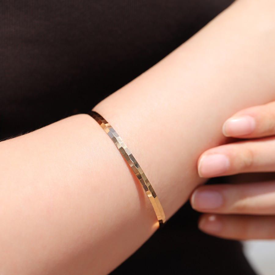 22 Ayar Altın 10 Gr Geometrik Altın Ajda Bilezik