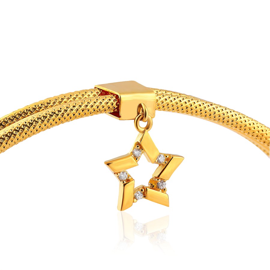 14 Ayar Altın 7 Gram Hediyelik Yatırımlık Charmlı Ajda Bilezik