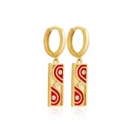 Gümüş Sallantılı Küpe