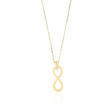 14 Ayar Altın Sonsuzluk Kolye