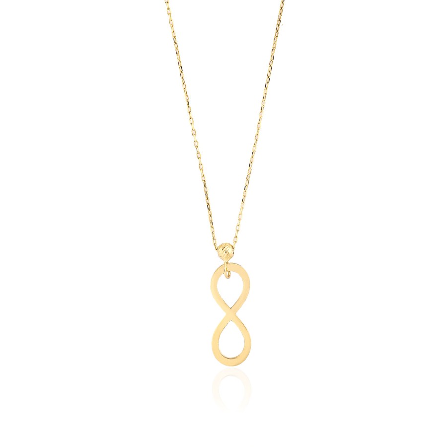 14 Ayar Altın Sonsuzluk Kolye