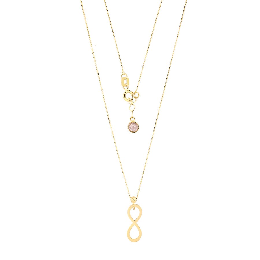 14 Ayar Altın Sonsuzluk Kolye