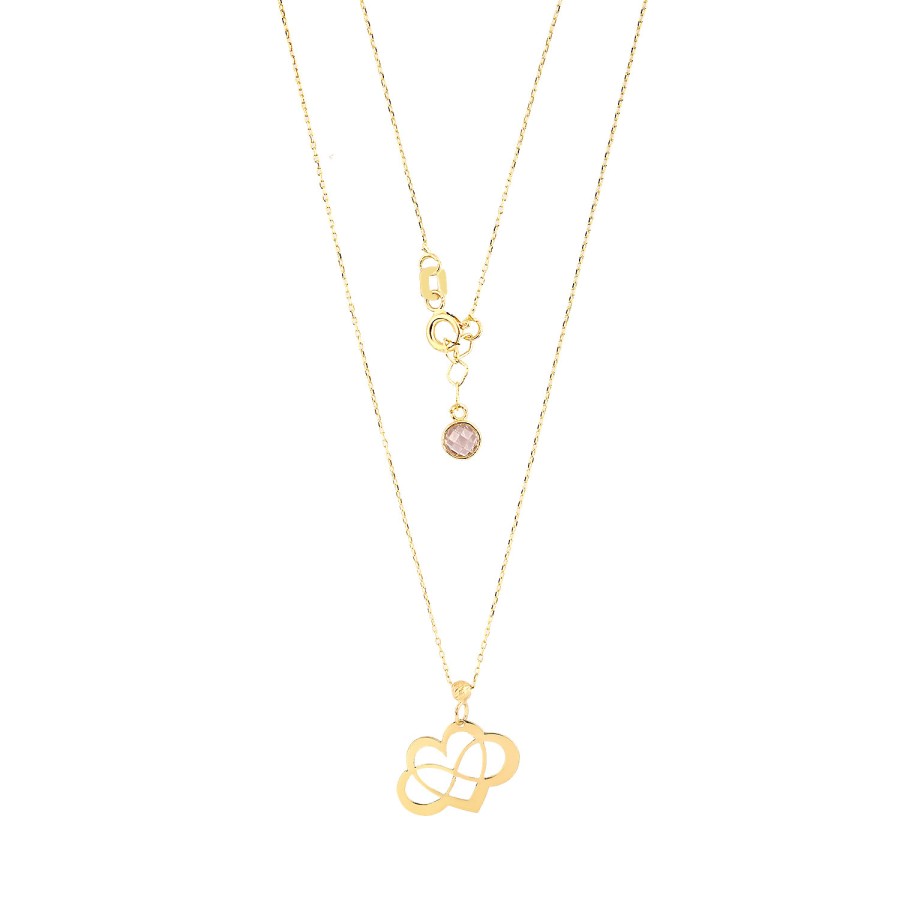 14 Ayar Altın Sonsuz Kalp Kolye