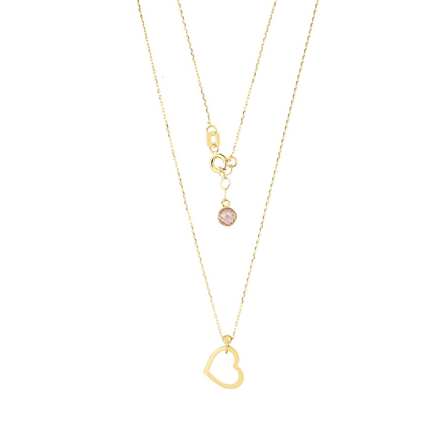 14 Ayar Altın Kalpli Kolye