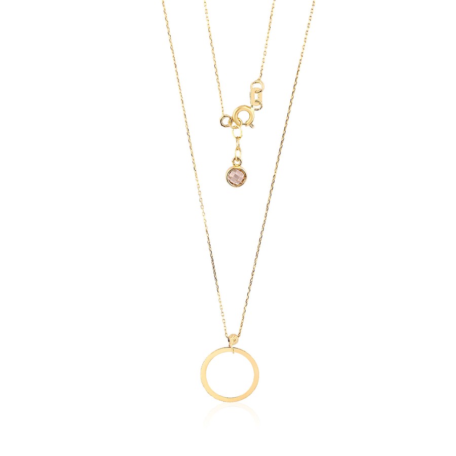 14 Ayar Altın Çember Kolye