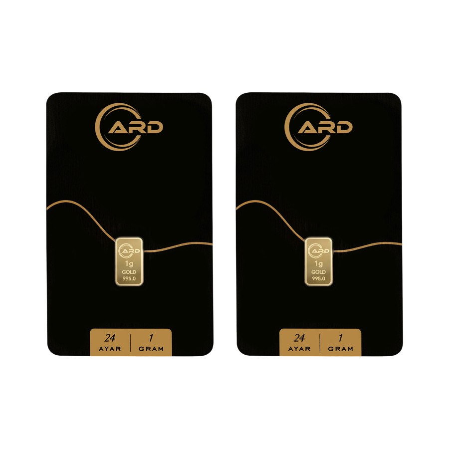 ARD 1 gr 24 Ayar Külçe Altın 2 Adet