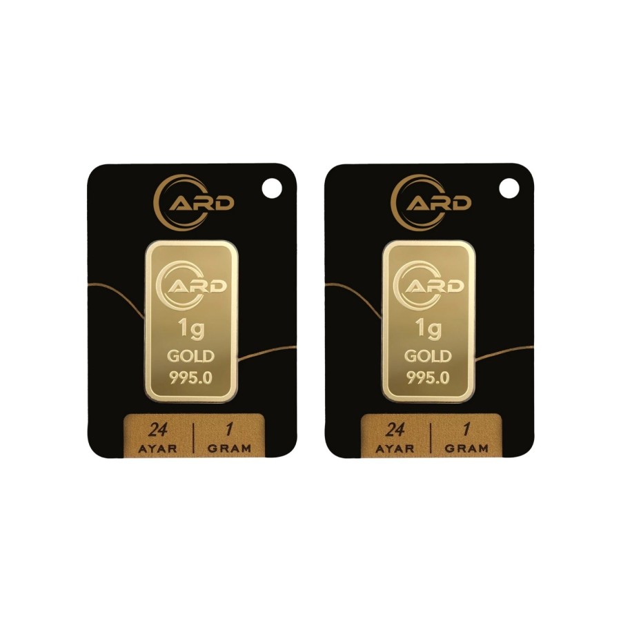 ARD 1 gr 24 Ayar Külçe Altın 2 Adet