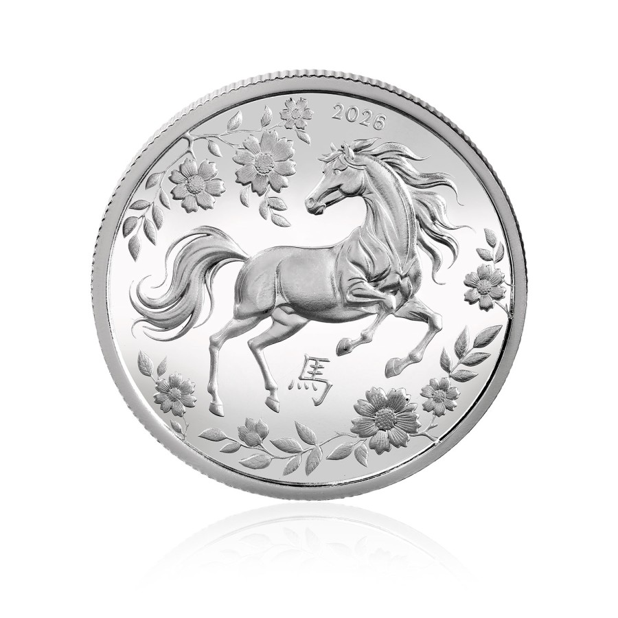 Çin Takvimi At Yılı 2026 Koleksiyonluk ve Yatırımlık Gümüş Sikke Coin