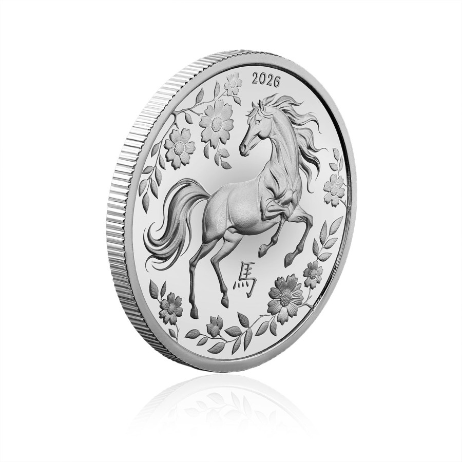 Çin Takvimi At Yılı 2026 Koleksiyonluk ve Yatırımlık Gümüş Sikke Coin