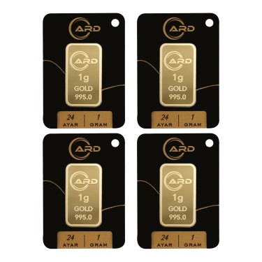 ARD 1 gr 24 Ayar Külçe Altın 4 Adet