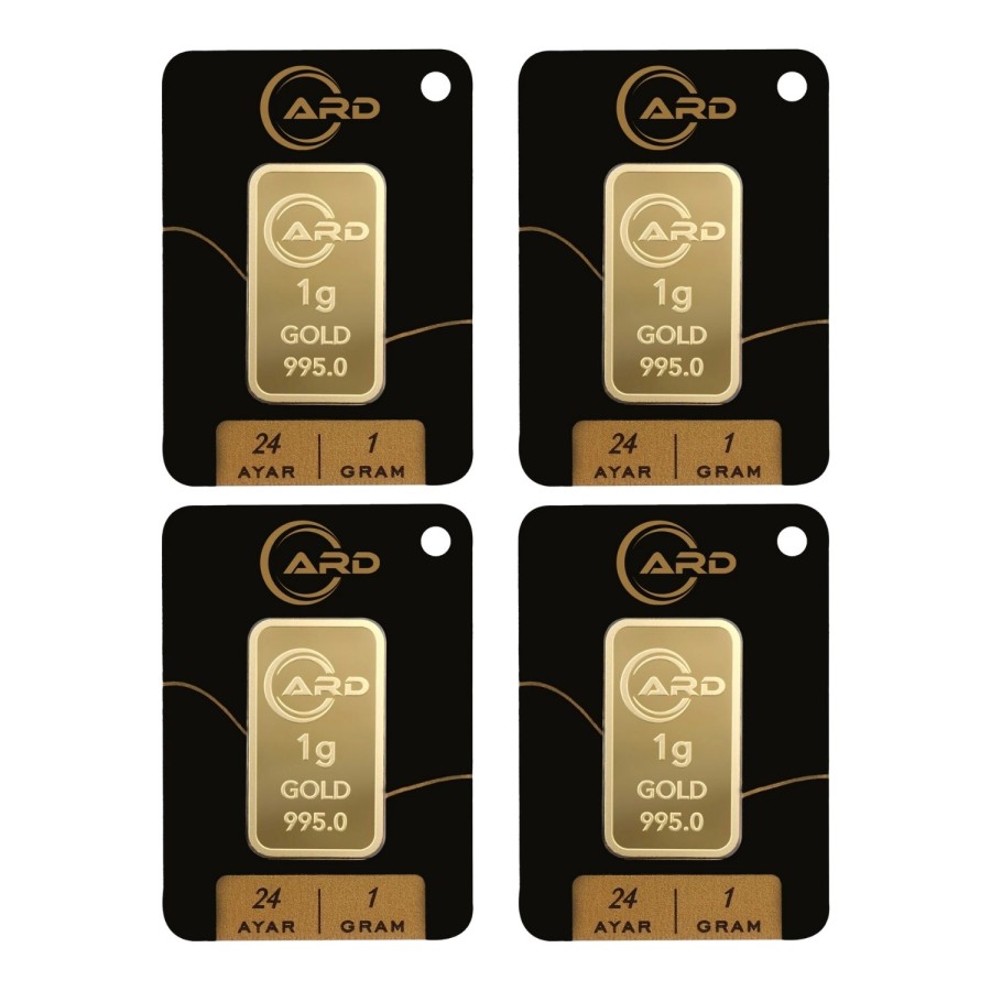 ARD 1 gr 24 Ayar Külçe Altın 4 Adet