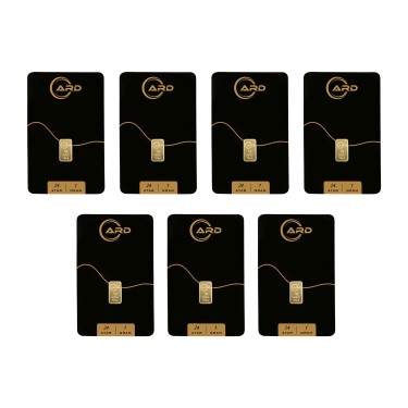 ARD 1 gr 24 Ayar Külçe Altın 7 Adet