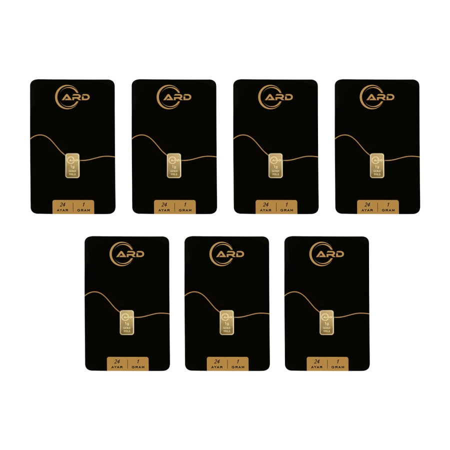 ARD 1 gr 24 Ayar Külçe Altın 7 Adet