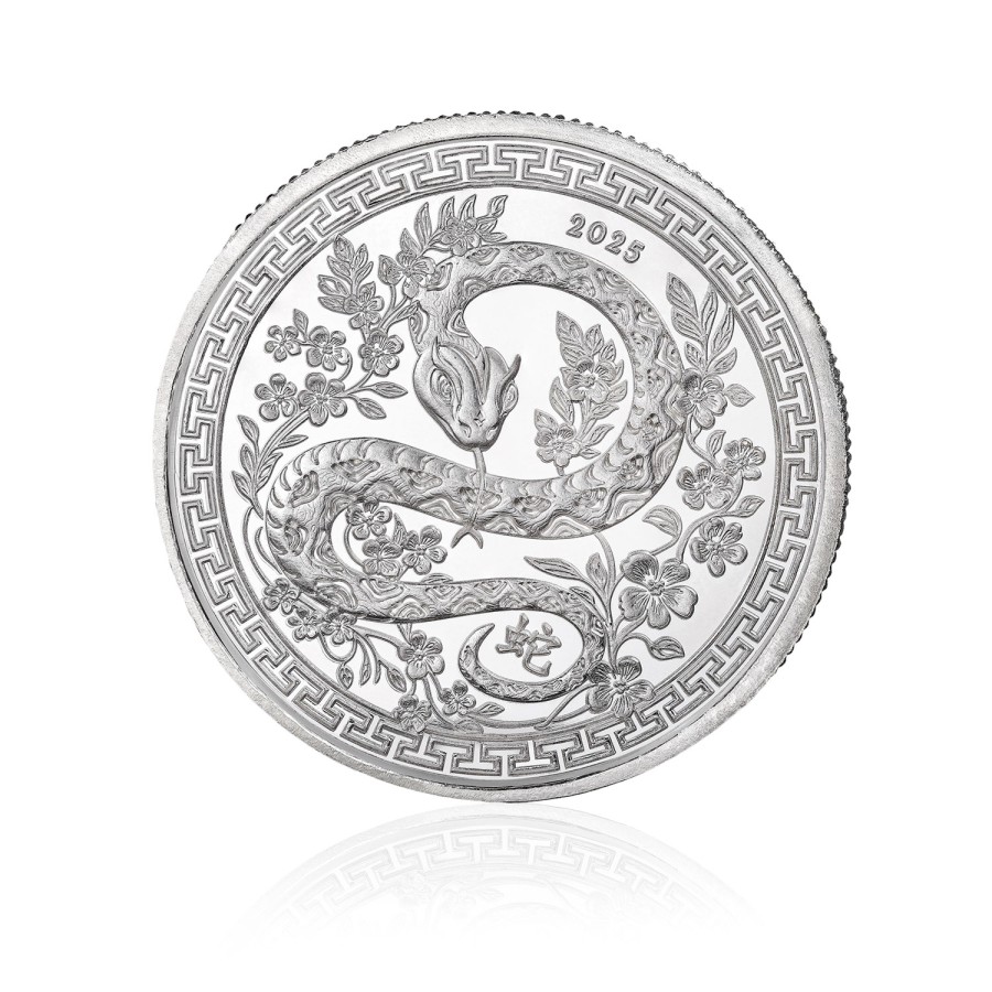 Yılan Figürlü Koleksiyonluk ve Yatırımlık Gümüş Sikke Coin