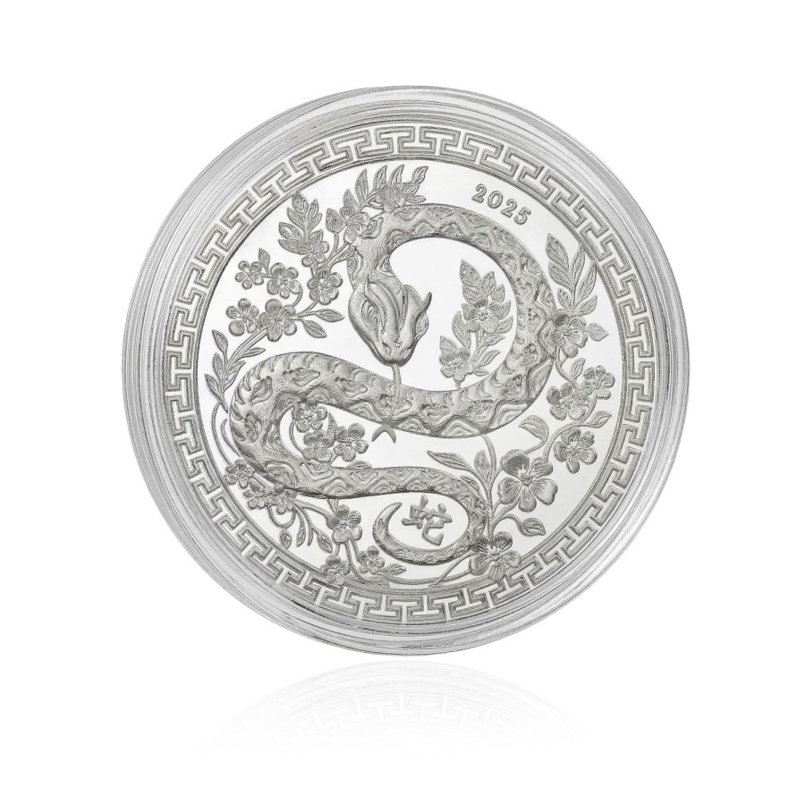 Yılan Figürlü Koleksiyonluk ve Yatırımlık Gümüş Sikke Coin
