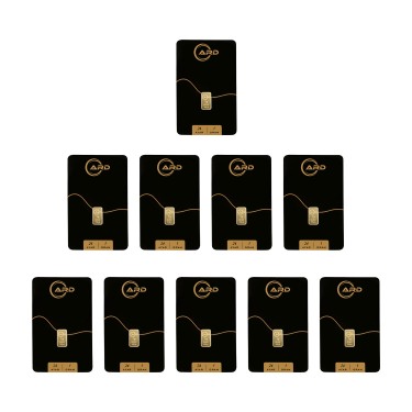 ARD 1 gr 24 Ayar Külçe Altın 10 Adet