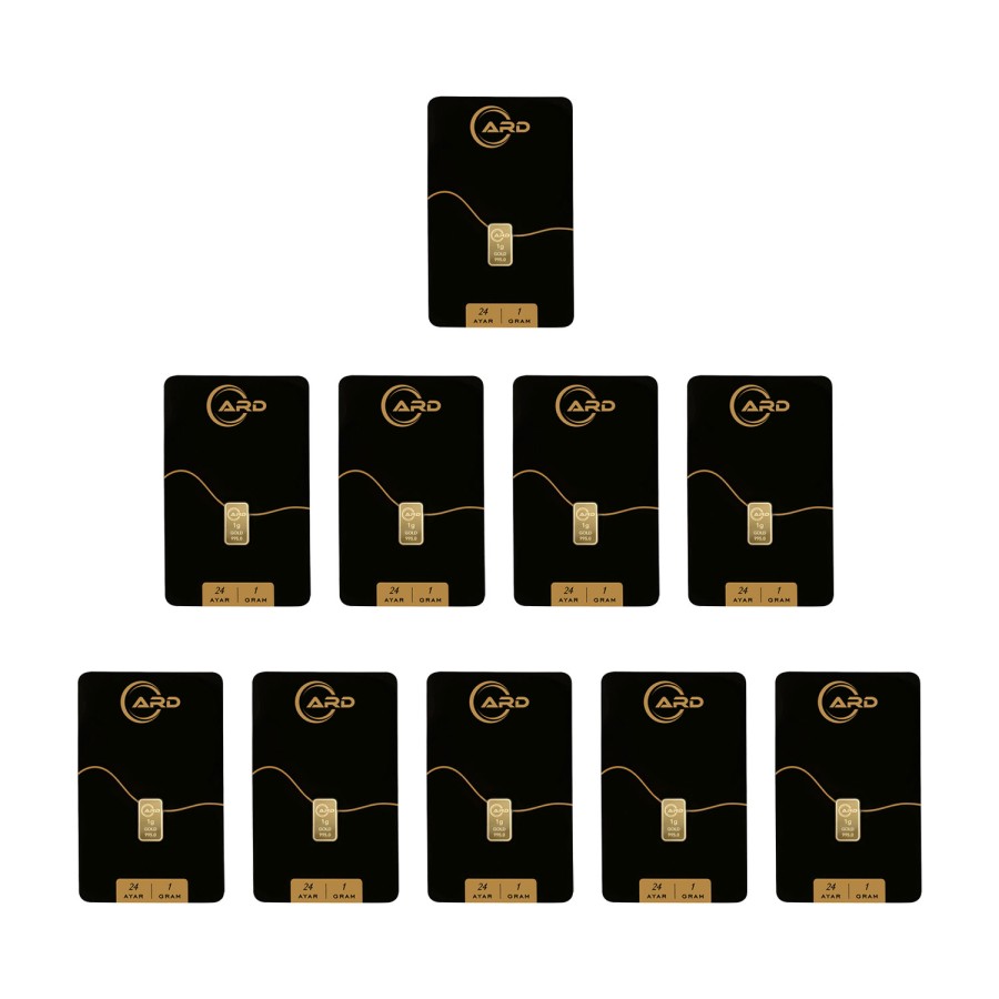 ARD 1 gr 24 Ayar Külçe Altın 10 Adet