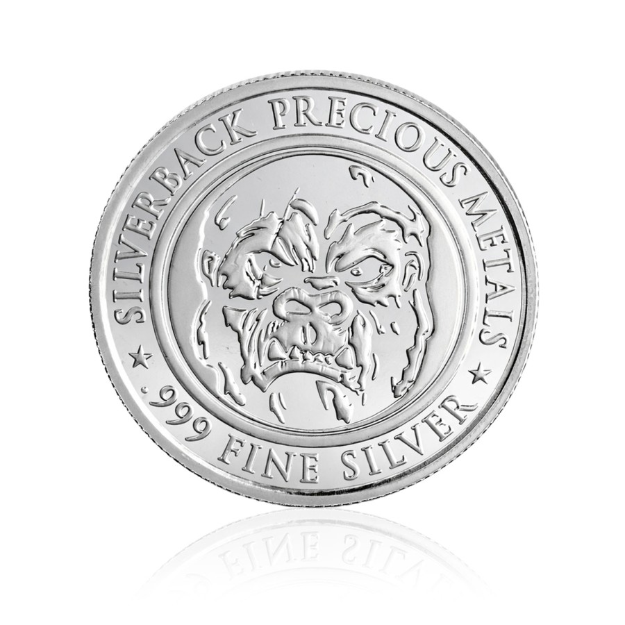 Gorilla Figürlü Koleksiyonluk ve Yatırımlık Gümüş Sikke Coin