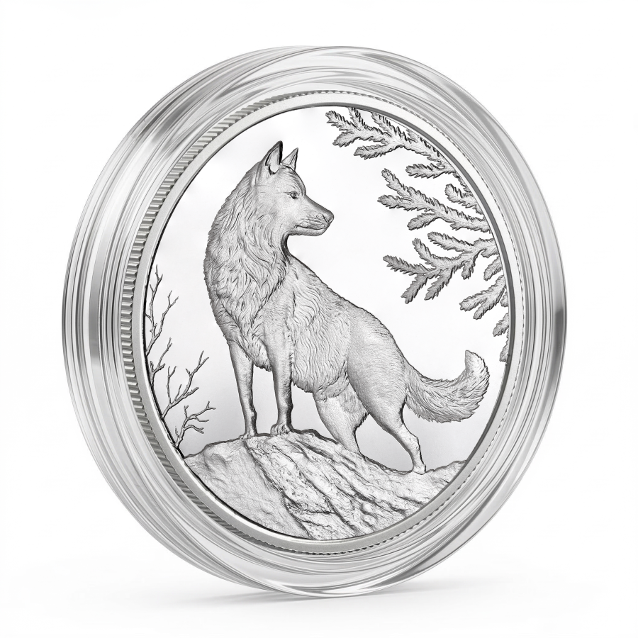 Kurt Figürlü Koleksiyonluk ve Yatırımlık Gümüş Sikke Coin