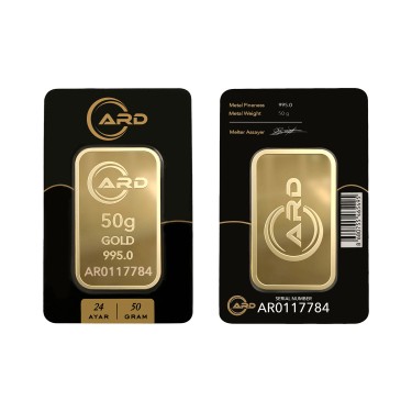 ARD 50 gr 995 24 Ayar Külçe Altın