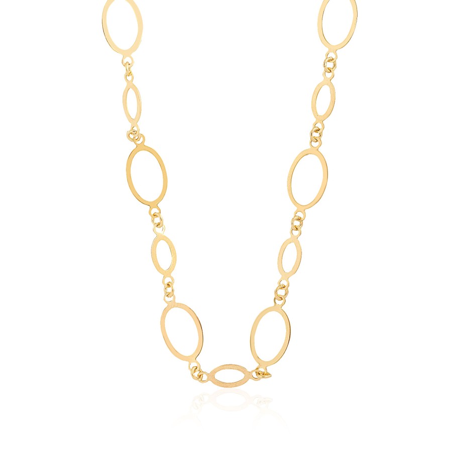 14 Ayar Sarı Altın Halka Kolye