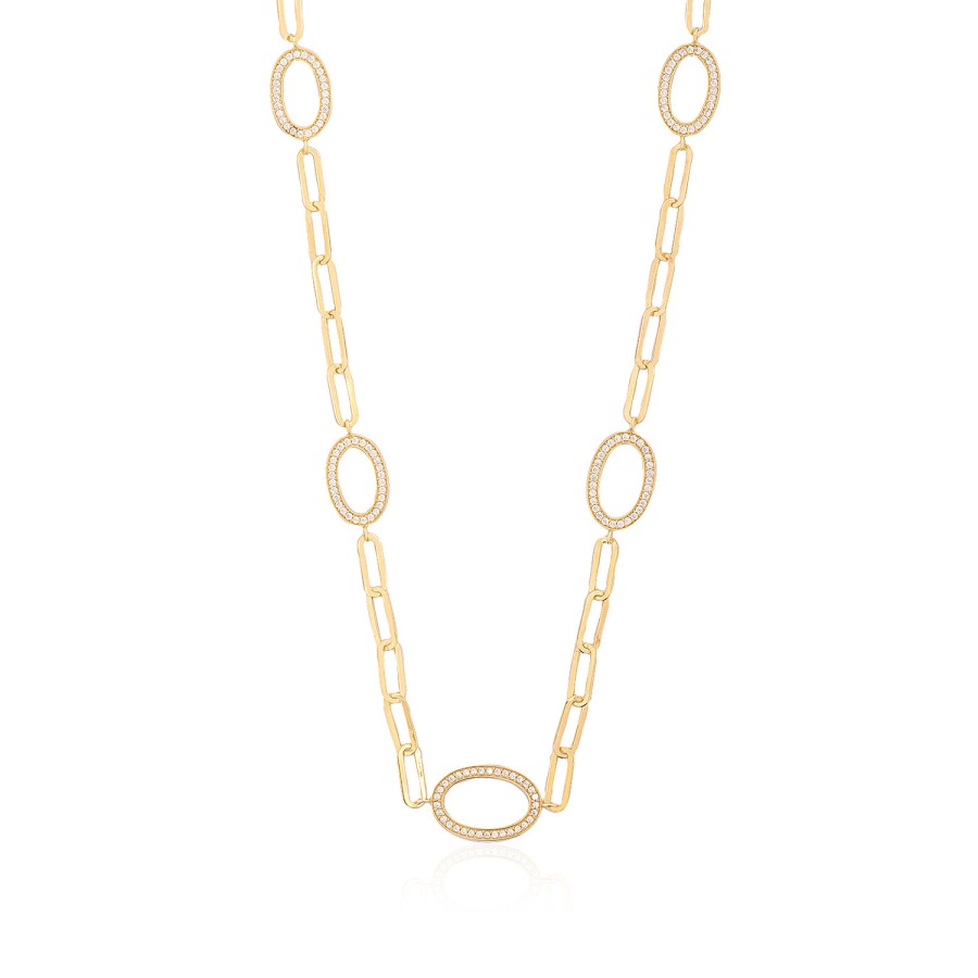 14 Ayar Sarı Altın Tasarım Halka Kolye