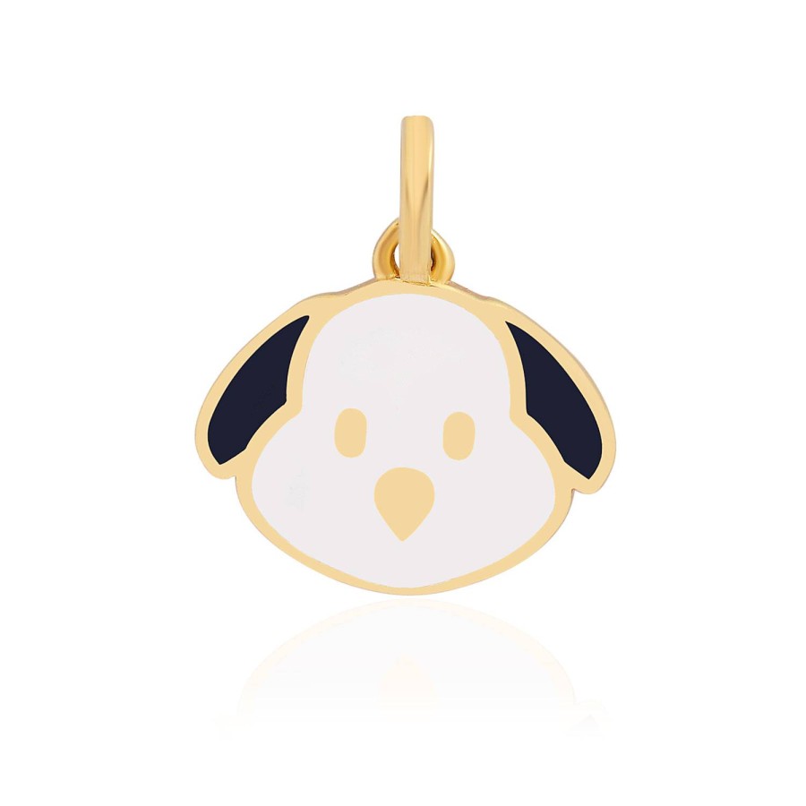 14 Ayar Sarı Altın Köpek Figürlü Kolye Ucu