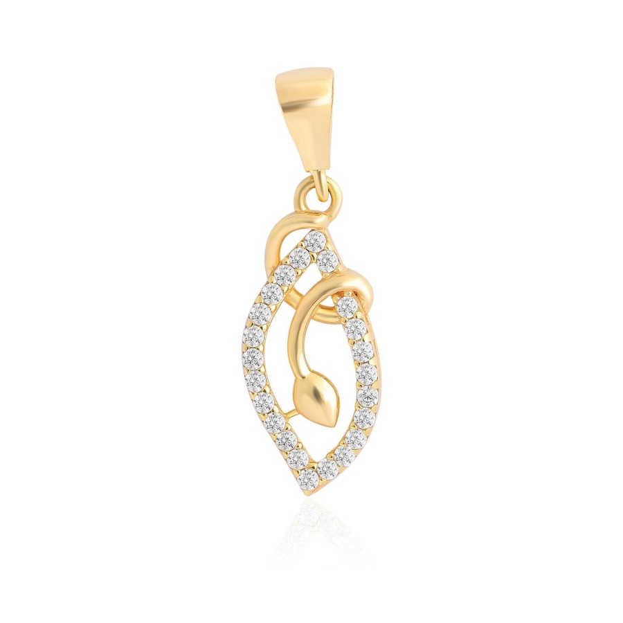 14 Ayar Sarı Altın Yılan Motifli Taşlı Kolye Ucu