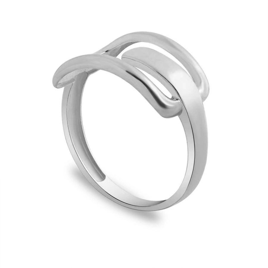 14 Ayar Beyaz Altın Sade Taşsız Yüzük