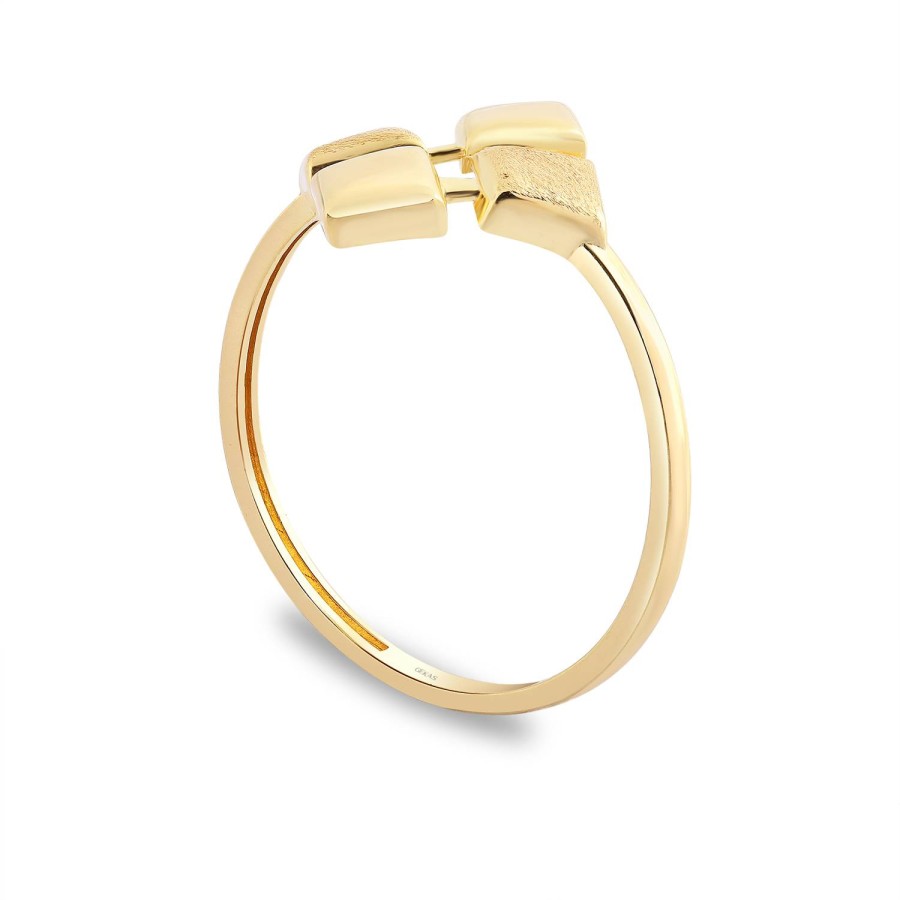 14 Ayar Sarı Altın Taşsız Yüzük