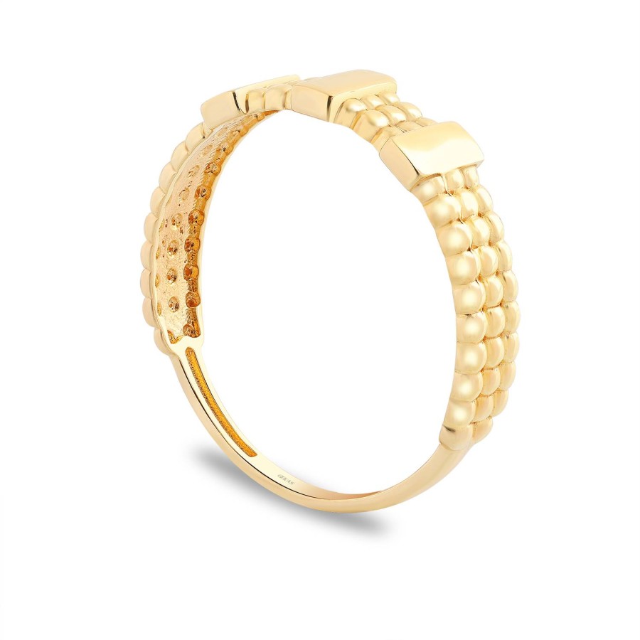 14 Ayar Sarı Altın Taşsız Yüzük