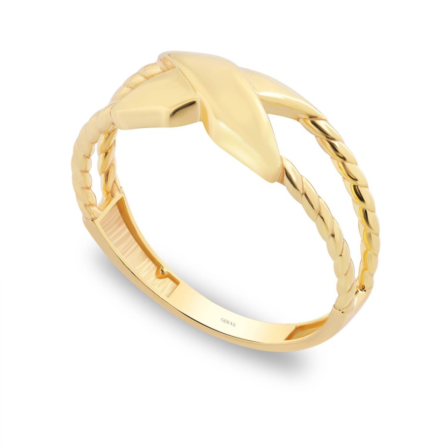 14 Ayar Sarı Altın Taşsız Yüzük