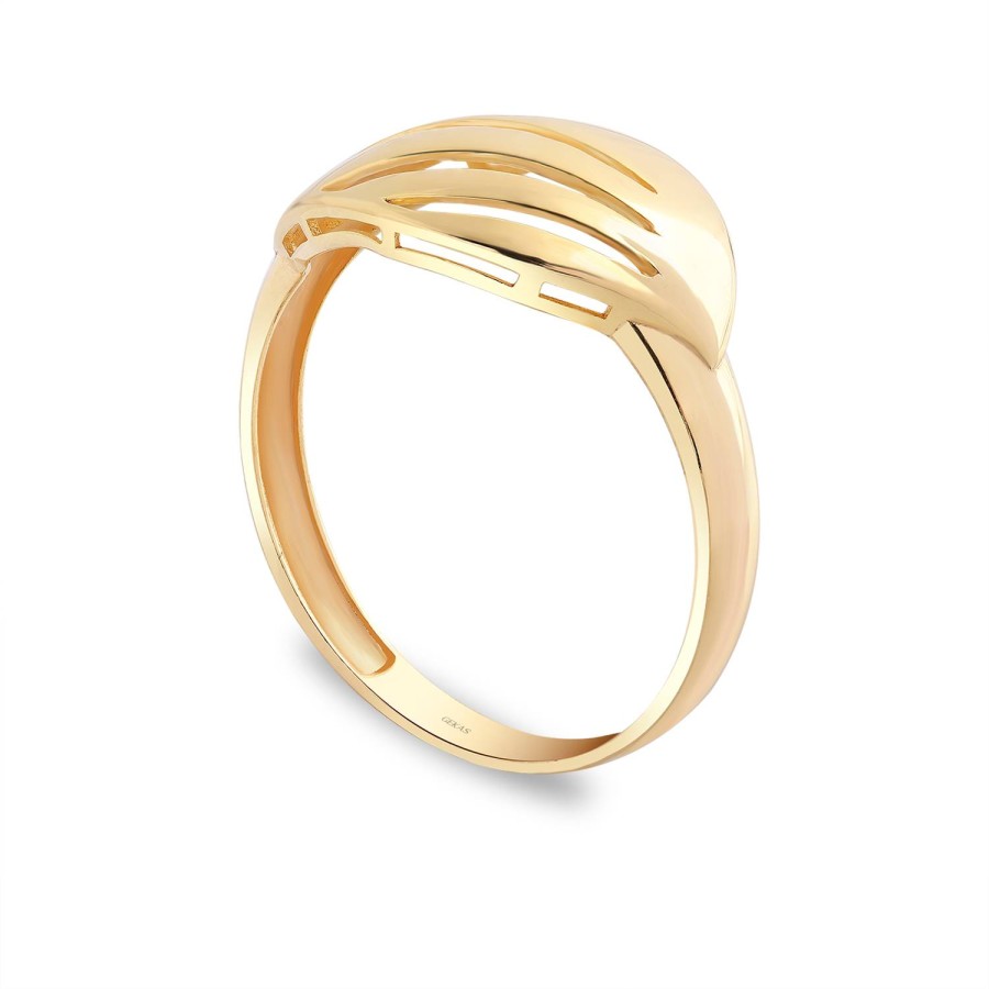 14 Ayar Sarı Altın Taşsız Yüzük