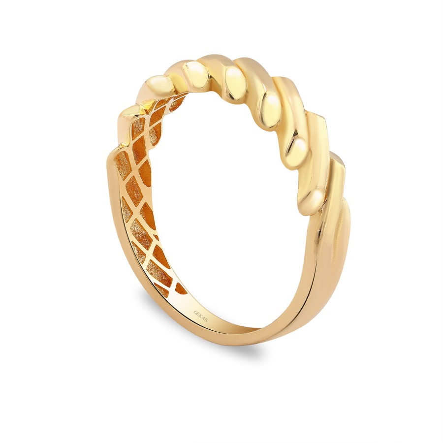 14 Ayar Sarı Altın Burgu Model Yüzük