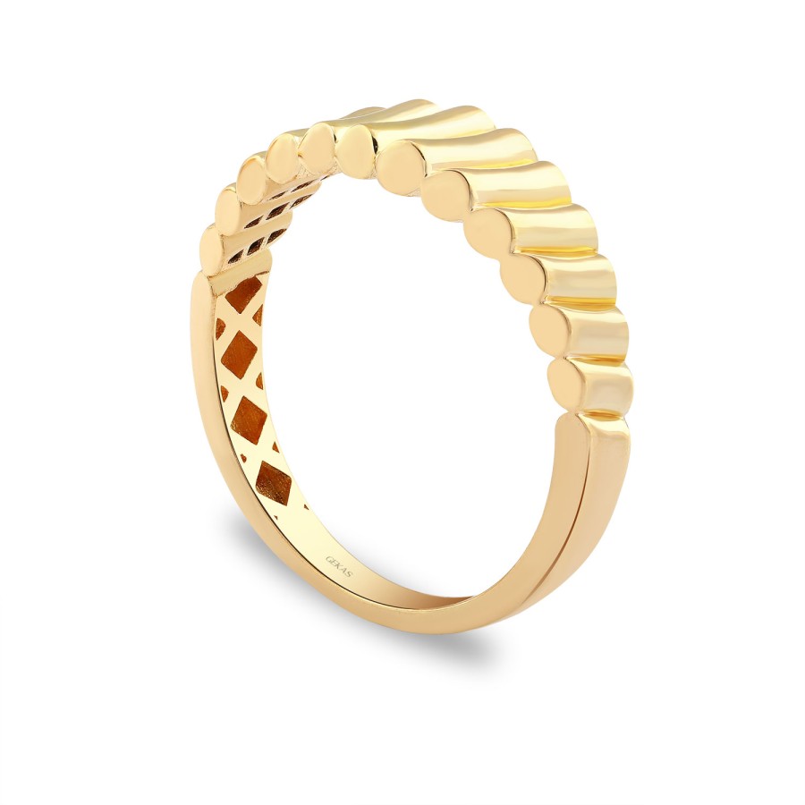 14 Ayar Sarı Altın Kral Taşsız Sade Yüzük