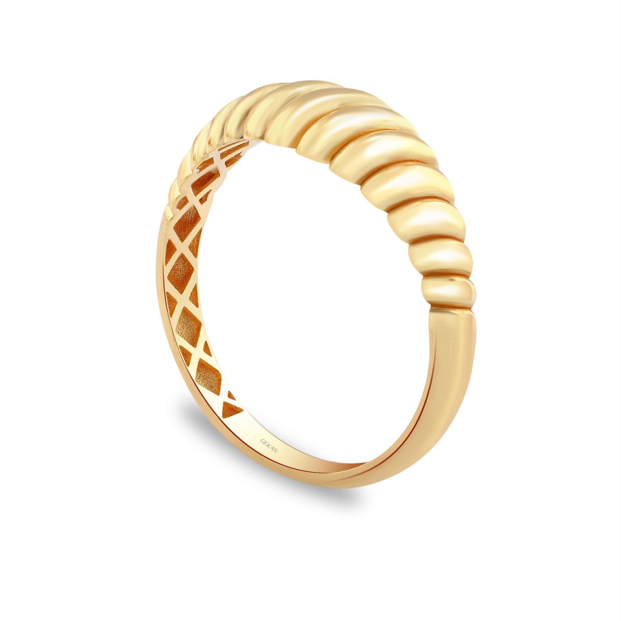 14 Ayar Sarı Altın Burgu Yüzük