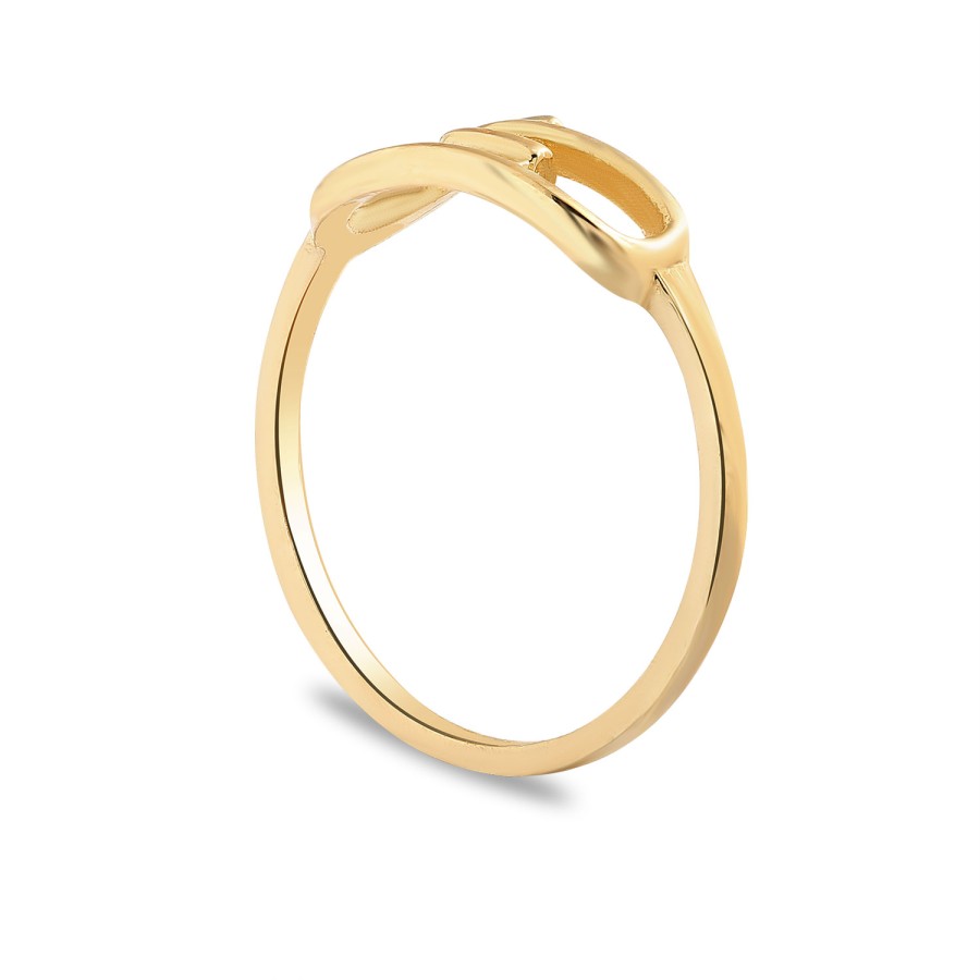 14 Ayar Sarı Altın Ataç Figürlü Yüzük