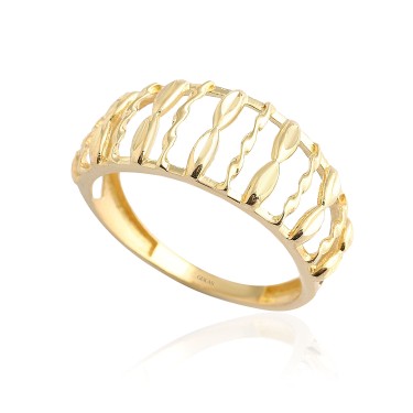 14 Ayar Sarı Altın Özel Tasarım Yüzük 