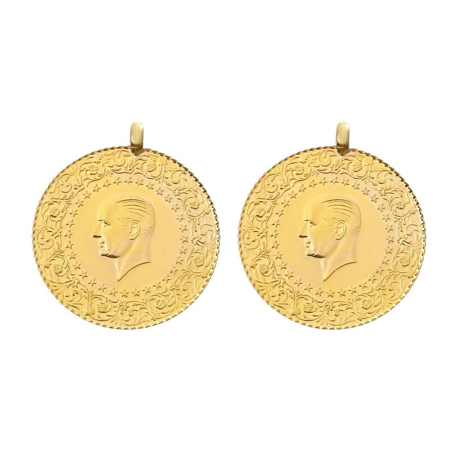 Eski Kulplu Ziynet Çeyrek Altın 2 Adet